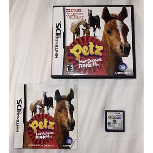 Nintendo DS :  PETZ : HORSESHOE RANCH !!   w/Manual & Case